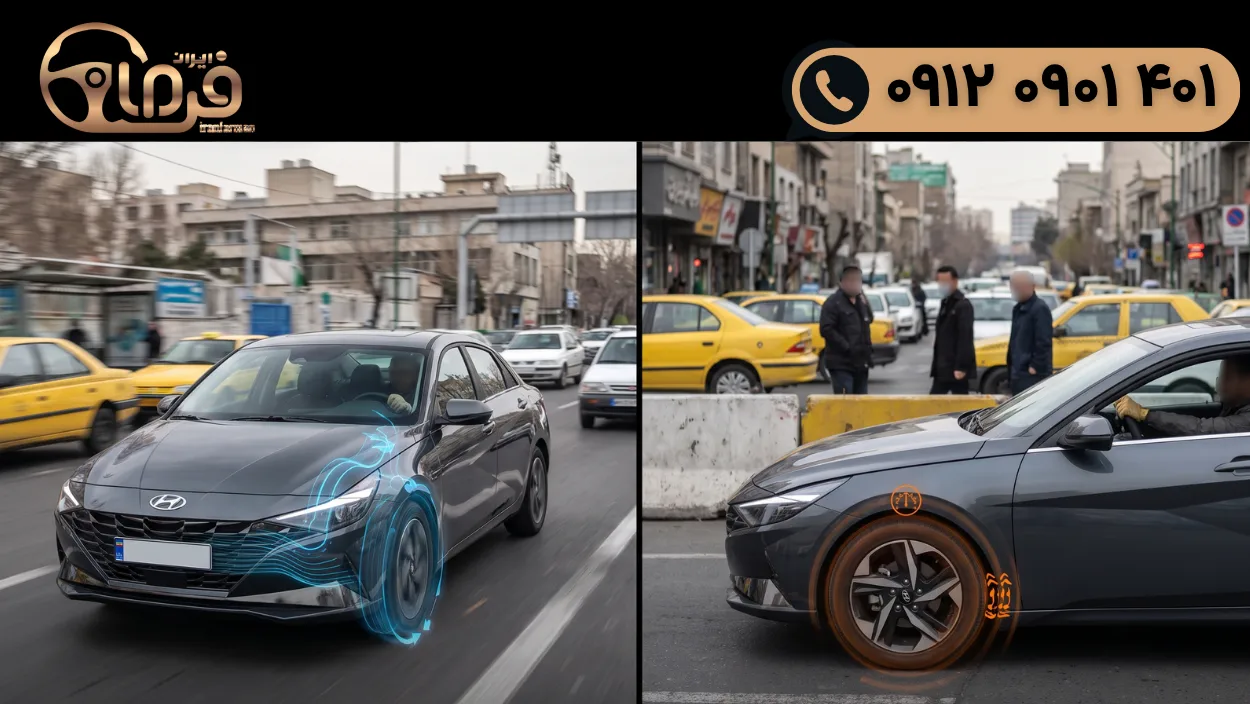 چرا فرمان برقی در ترافیک سفت می‌شود؟ بررسی علت‌ها و روش تشخیص